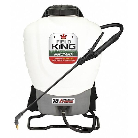 4 gal Backpack Sprayer, Lithium Ion, 18V MPN:190515