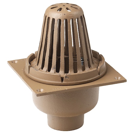 Light Commercial Roof Drain, cast iron, 3