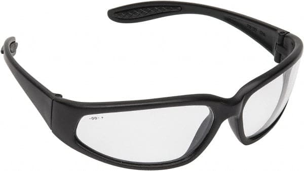 Safety Glass: Scratch-Resistant, Polycarbonate, Clear Lenses, Full-Framed, UV Protection MPN:19856