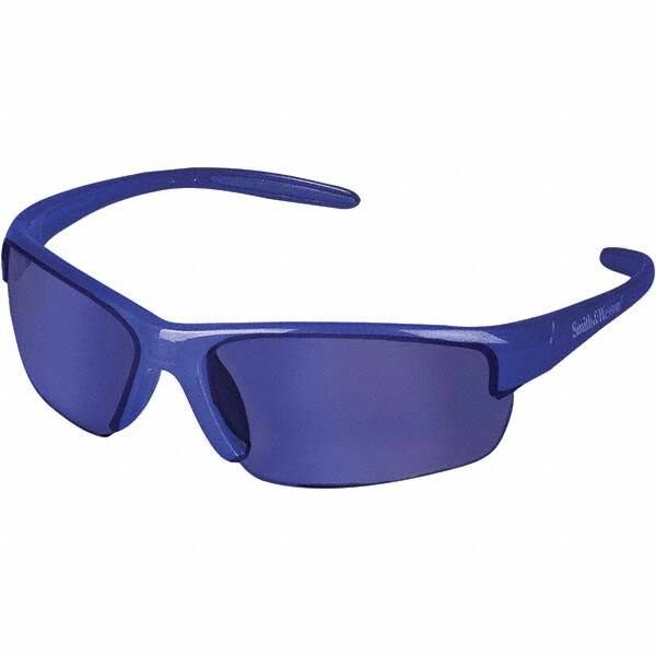 Safety Glass: Polycarbonate, Blue Mirror Lenses, Full-Framed, UV Protection MPN:21301 Safety Glass: Polycarbonate, Blue Mirror Lenses, Full-Framed, UV Protection MPN:21301