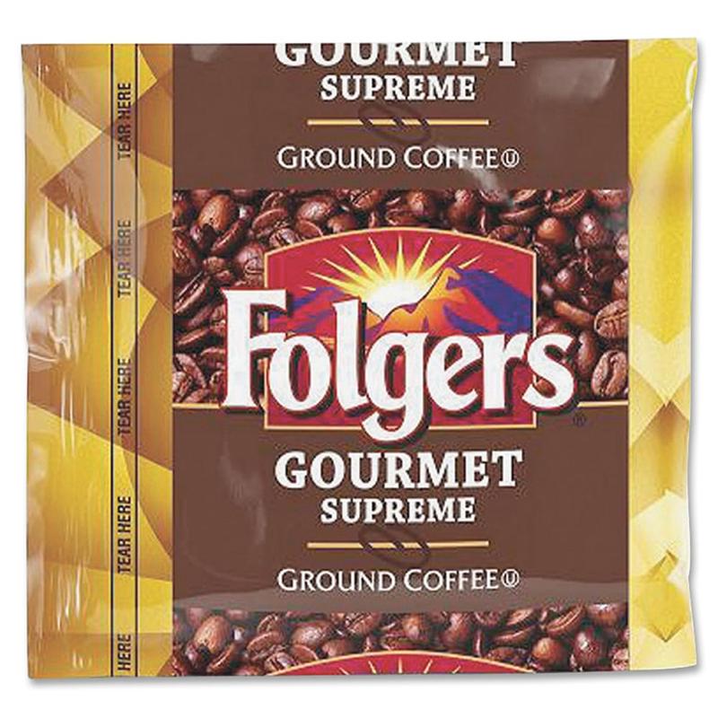 Folgers Gourmet Supreme Ground Coffee, 1.8 Oz., Carton Of 42 Bags MPN:06437