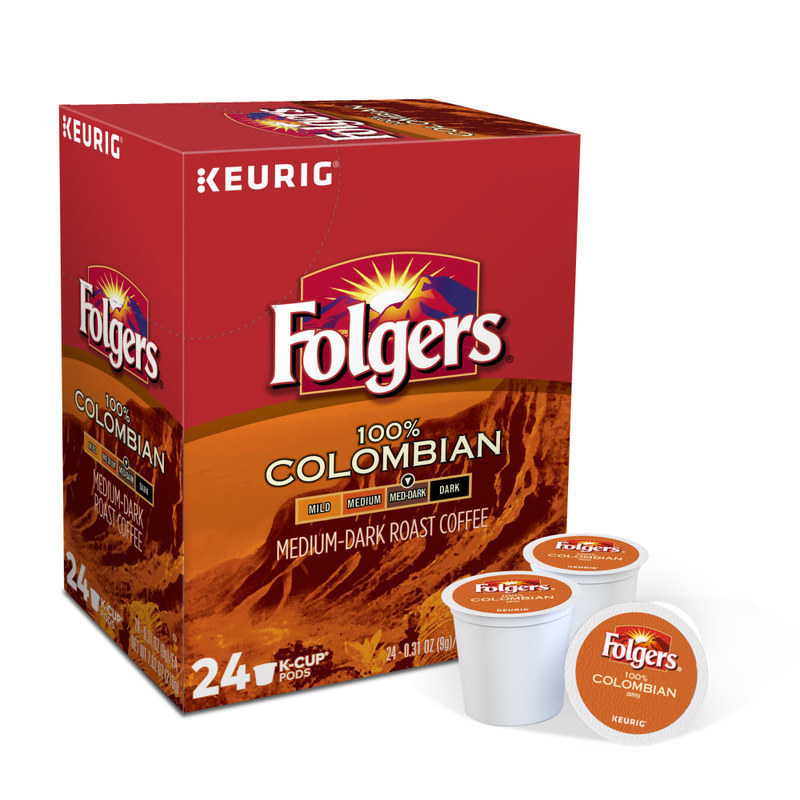 Folgers Gourmet Selections Single-Serve Coffee K-Cup Pods, Colombian Roast, Carton Of 24 MPN:6659