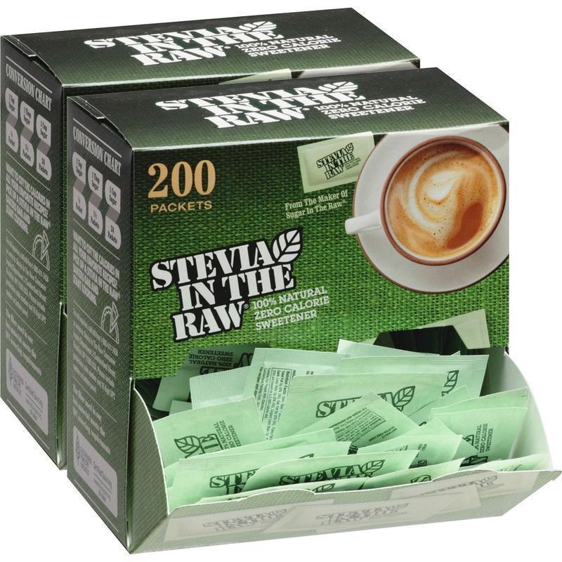 Stevia In The Raw Zero-calorie Sweetener - 0.035 oz (1 g) - Stevia Flavor - Artificial Sweetener - 200/Box - 2 / Carton MPN:76014CT
