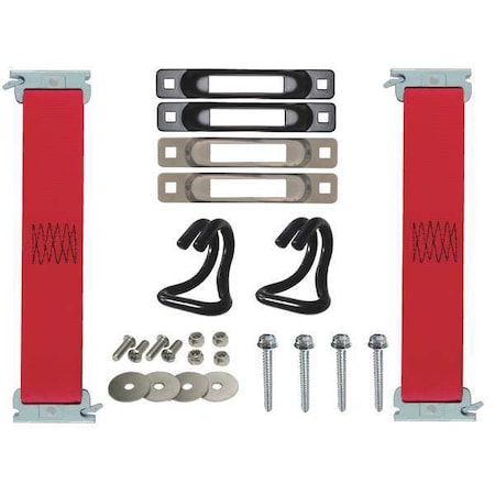 Tie Down Strap Kit, E-Track, Red MPN:SLCHK