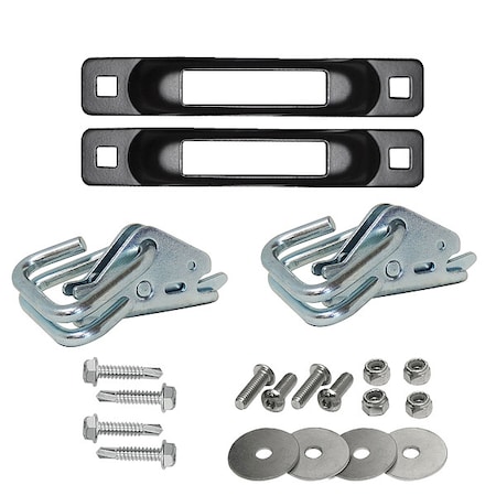 Logistic Tie-Down Anchor Kit, Stl, 1000lb. MPN:SLCTDAK