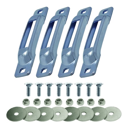 E Track Single Strap Anchor, 4 Pack, Zinc MPN:SLSZ4FC