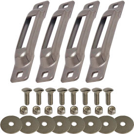 Snap-Loc® E-Track Single Strap Anchor w/ Carriage Bolts Stainless Pack of 4 SLSS4FC