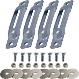 Snap-Loc® E-Track Single Strap Anchor w/ Carriage Bolts Zinc Pack of 4 SLSZ4FC