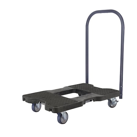 E-Track Push Cart Dolly, Black, 1200 lb MPN:SL1200P4TB
