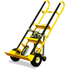 Snap-Loc® Appliance E-Track Hand Truck Cart with Cinch Strap Flat-Free Wheels 500 lb. Cap. SLV0500ACY