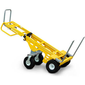 Snap-Loc® All-Terrain Hand Truck Cart with Adj. Pallet Forks Flat-Free Wheels 1200 lb. Cap. SLV1500HCF6Y