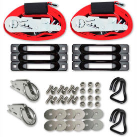Snap-Loc E-Track Single Truck Trailer Tie-Down Anchor Kit W/2