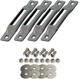 Snap-Loc E-Track Single Strap Anchor W/ Allen Screws Zinc 4/Pack SLSZ4FA