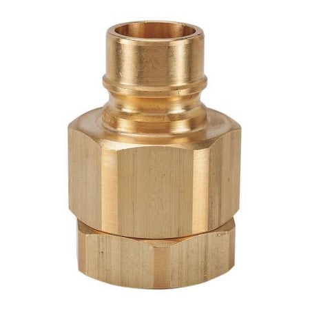 Hydraulic Quick Connect Hose Coupling, Brass Body, Ball Lock, 3/4