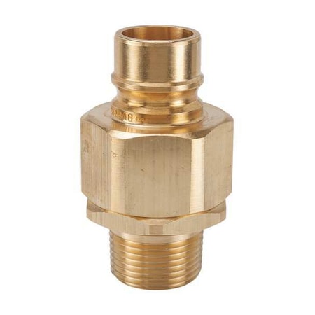 Hydraulic Quick Connect Hose Coupling, Brass Body, Ball Lock, 1/2