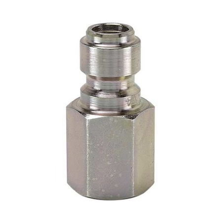 Hydraulic Quick Connect Hose Coupling, Steel Body, Ball Lock, 3/8