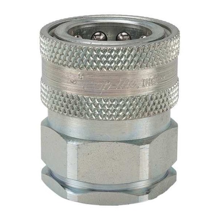 Hydraulic Quick Connect Hose Coupling, Steel Body, Sleeve Lock, 1