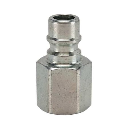 Hydraulic Quick Connect Hose Coupling, Steel Body, Ball Lock, 1/4
