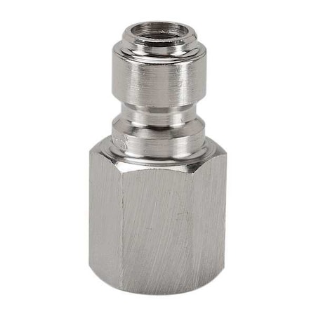 Hydraulic Quick Connect Hose Coupling, 316 Stainless Steel Body, Ball Lock, 3/4