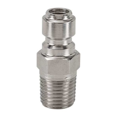 Hydraulic Quick Connect Hose Coupling, 316 Stainless Steel Body, Ball Lock, 1/4