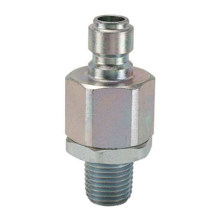 Hydraulic Quick Connect Hose Coupling, Steel Body, Ball Lock, 1/4