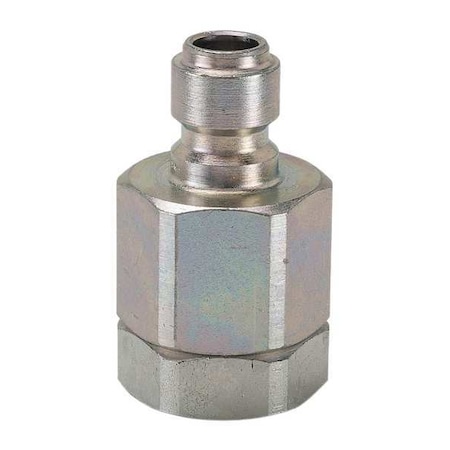 Hydraulic Quick Connect Hose Coupling, Steel Body, Ball Lock, 3/8
