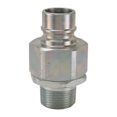 Hydraulic Quick Connect Hose Coupling, Steel Body, Ball Lock, 1/2