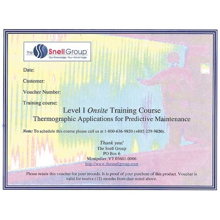 Level I Thermography Training, Onsite MPN:SNELL-L1-ON-PDM
