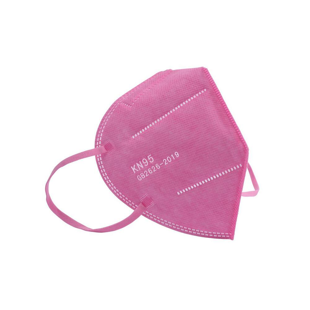 Disposable Face Mask: Contains Nose Clip, Size Medium/Large MPN:KN95-5PK-PNK