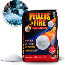 Dart Pellets of Fire Calcium Chloride Ice & Snow Melt + Deicer 50 lb. Bag CP50