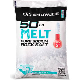 Snow Joe® Pure Sodium Rock Salt Ice Melter 50 LB. Bag MELT50RS