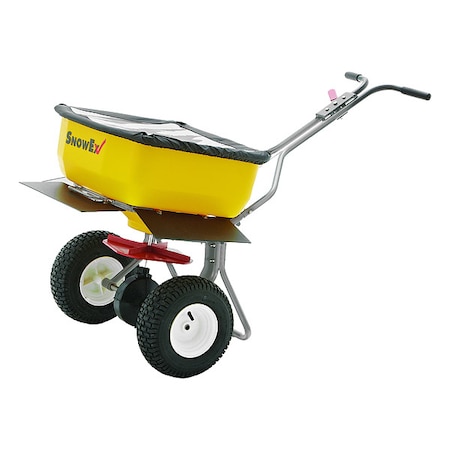 160 lbs Cap Broadcast Heavy Duty Walk-Behind Spreader For Ice Melt/Rock Salt, 20 ft Spread, T Handle MPN:SP-85SS