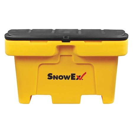 Yellow Salt Box, Plastic, 6 cu ft Volume Capacity MPN:2FGV7