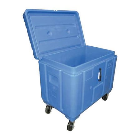 ASM Insulated Bin 11 cu ft Volume Cap., 39-7/16 L, 27 1/2 in W, 39 1/2 in H, Plastic, Blue MPN:PB11DXX