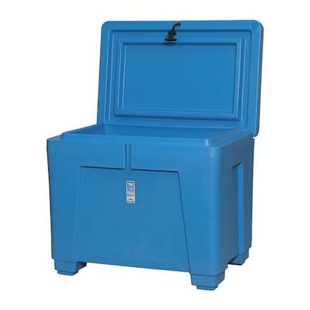 ASM Insulated Bin 11 cu ft Volume Cap., 40 in L, 28 in W, 28 in H, Plastic, Blue MPN:PB11HLC