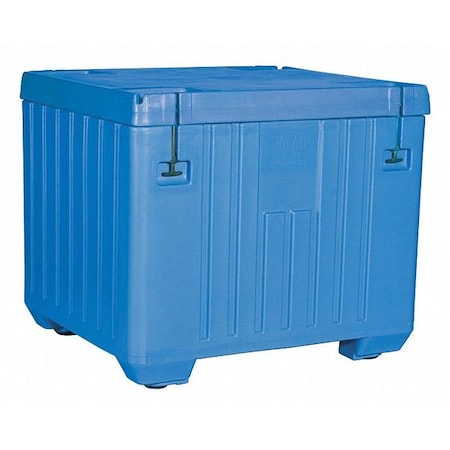 ASM Insulated Bin 30 cu ft Volume Cap., 43 L, 43 in W, 43 in H, Plastic, Blue MPN:PB30