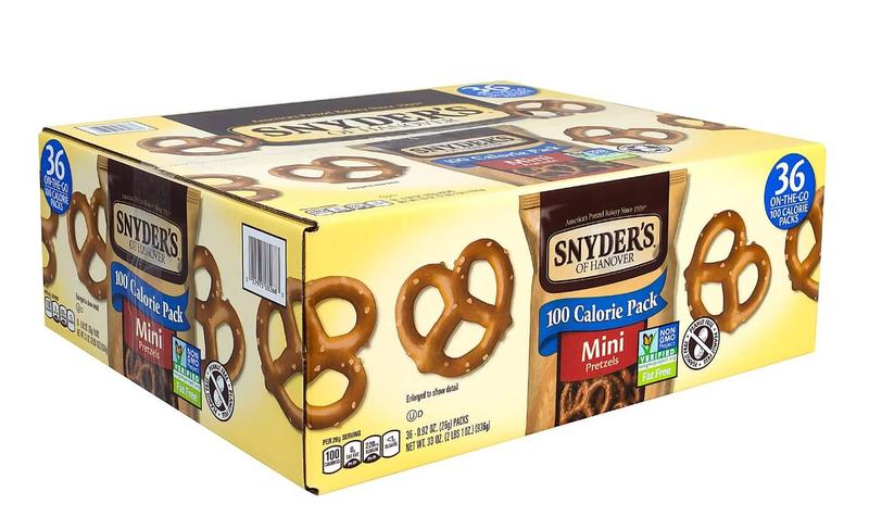 Snyders Mini Pretzels 100 Calorie Bags 36 Count MPN:26812