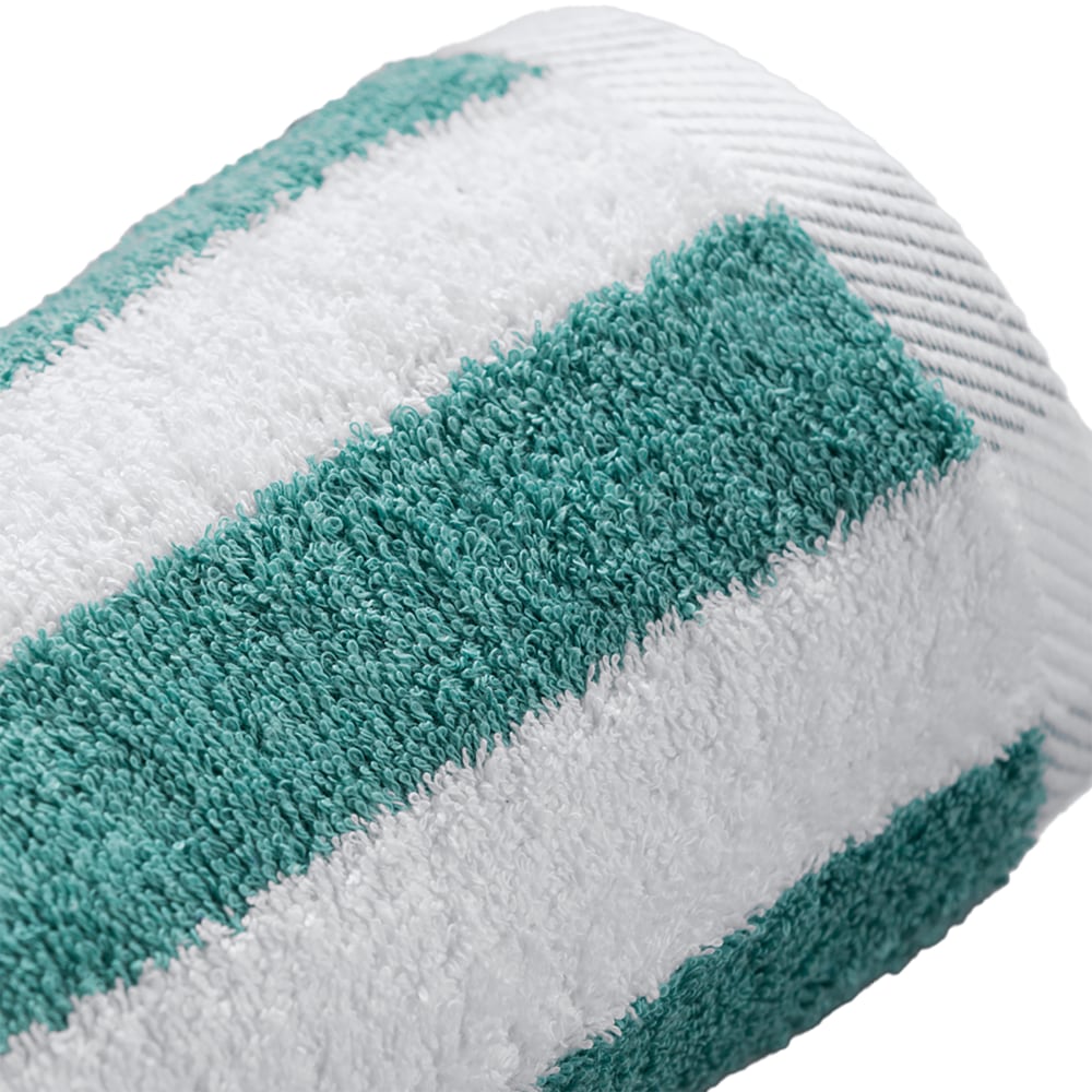 Splash Cabana Stripe Pool Towels, 30in x 60in, Green/White, Pack Of 24 Towels MPN:TPT00006