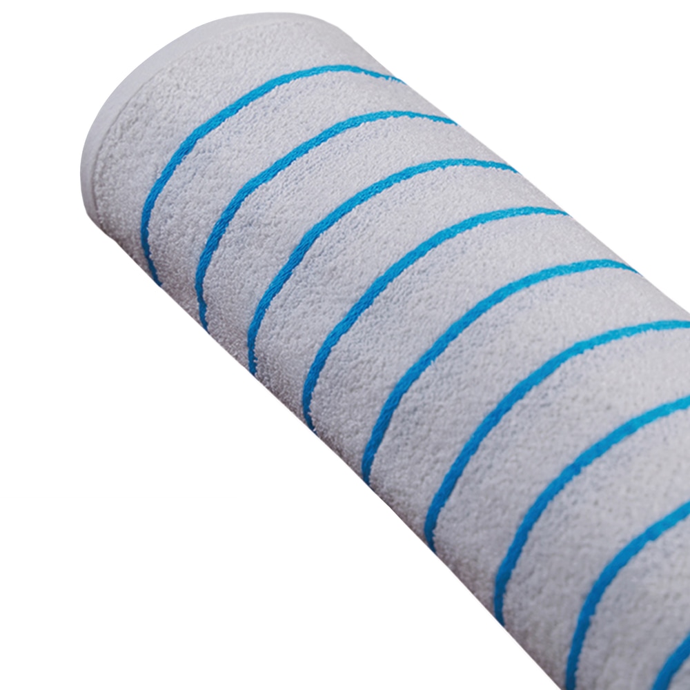 Splash Horizontal Stripe Pool Towels, 35in x 70in, White/Neon Blue, Pack Of 24 Towels MPN:TPT00025