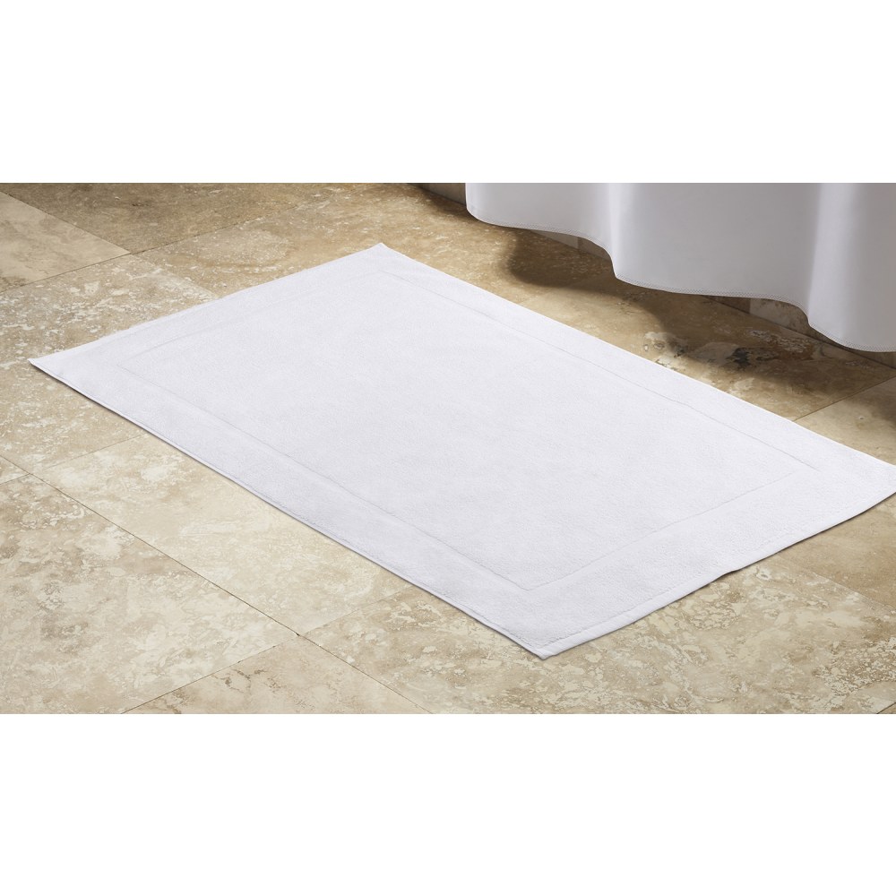 HSM Bath Mats, Primaverano, 20in x 30in, White, Total Qty 60 MPN:TMT00367