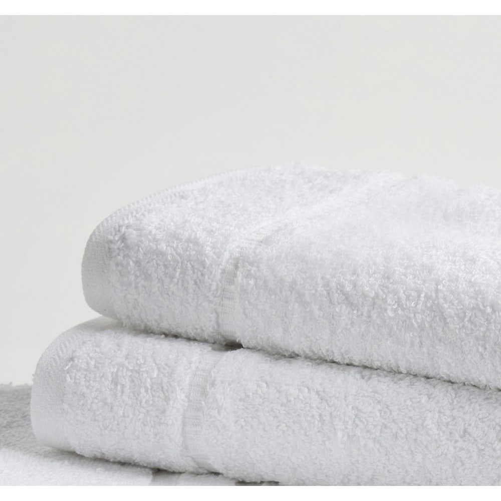 HSM Washcloths, Sobellisima, 13in x 13in, White, Oxbridge Dobby Border, Total Qty 240 MPN:TWC00847