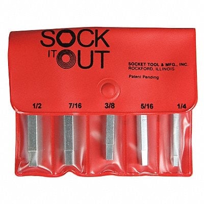 Screw Extractor Set 5pc HSS Pouch MPN:DEB-2