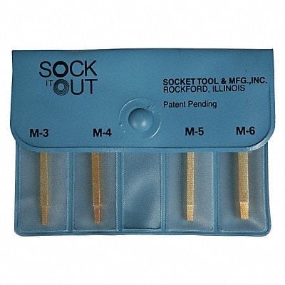 Screw Extractor Set 4pc HSS Pouch MPN:MEB-1