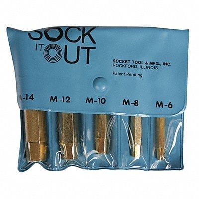 Screw Extractor Set 5pc HSS Pouch MPN:MEB-2