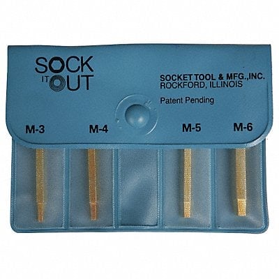 Screw Extractor Set 4pc HSS Pouch MPN:MMI-1