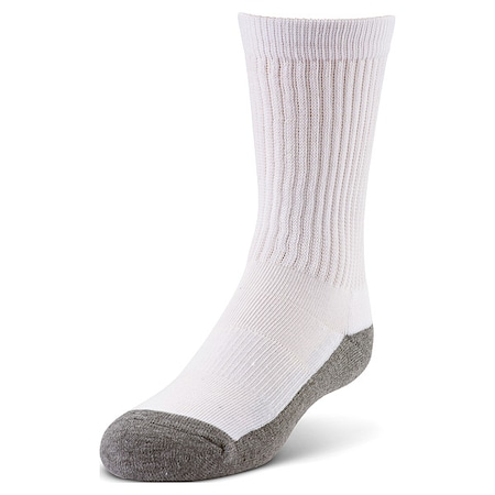 Women's SS CMFT CRW WHT BND LARGE, White, Men's 8 to 12.5, Women's 10 to 13, L, 6 PK MPN:89249