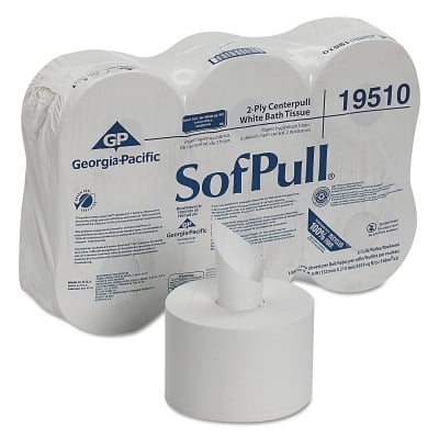 Sofpull Centerpull 2PLYHIGH Capacity Tp Rolls MPN:19500