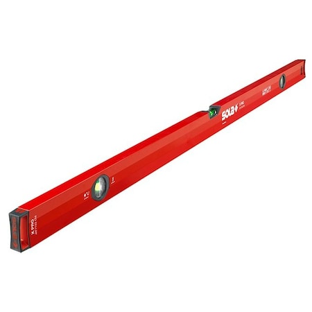 Box Level, Aluminum, 48 In, Red MPN:LSX48