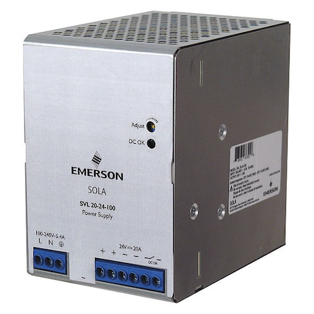 Din Rail Power Supply, 20 A, 480 W MPN:SVL2024100