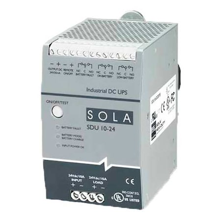 UPS System, 240VA, Standby, Out: 22.5V DC In: 22.5V DC MPN:SDU1024B